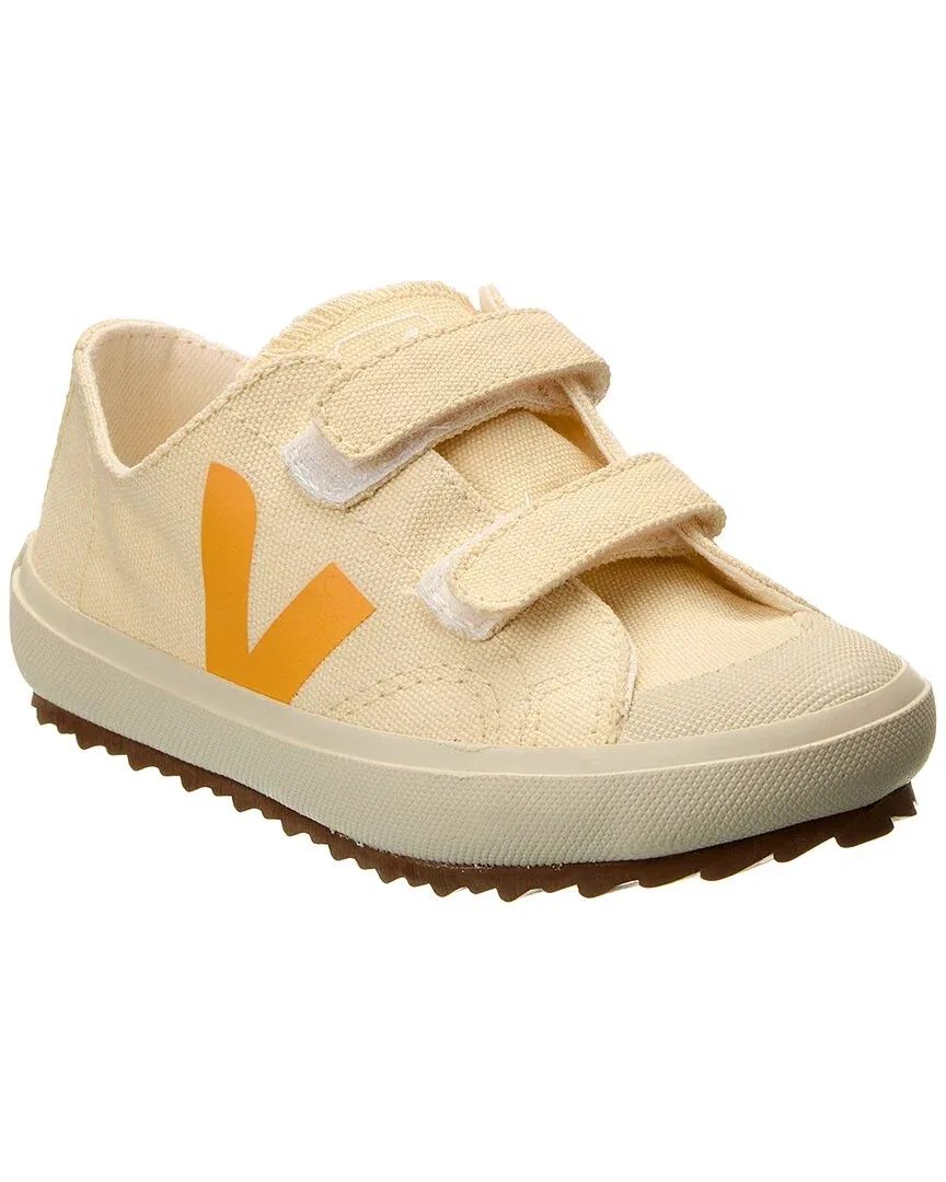 Детские кеды на липучках Ollie Canvas VEJA, бежевый
