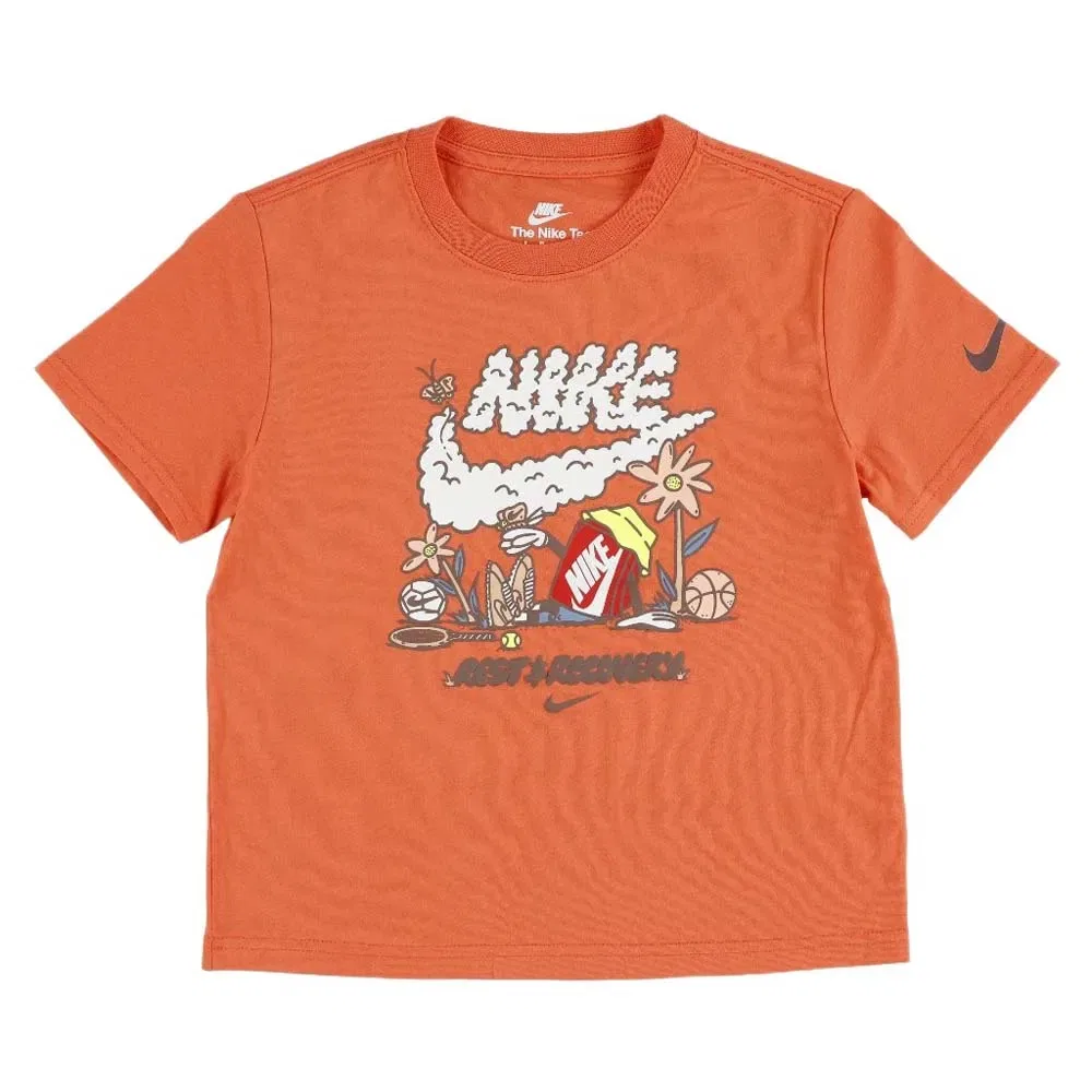 Футболка с коротким рукавом 86N985 Nike, оранжевый