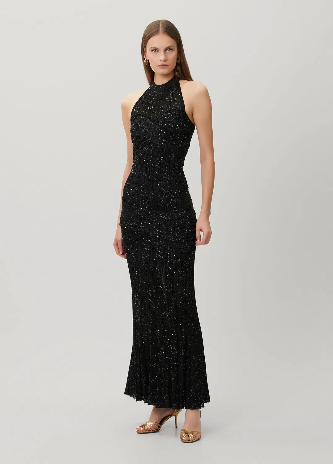 Абийе эльбисе maxi Balmain, black