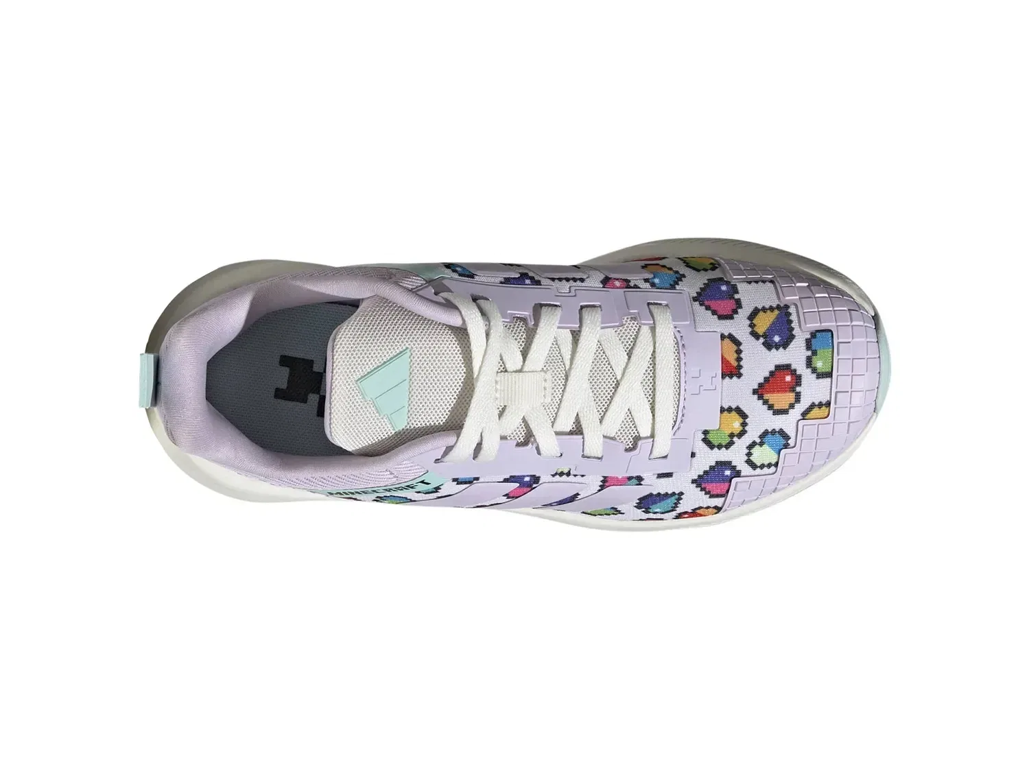 Кроссовки Minecraft Fortarun 4.0, adidas, лавандовый/мультиколор — фото 3