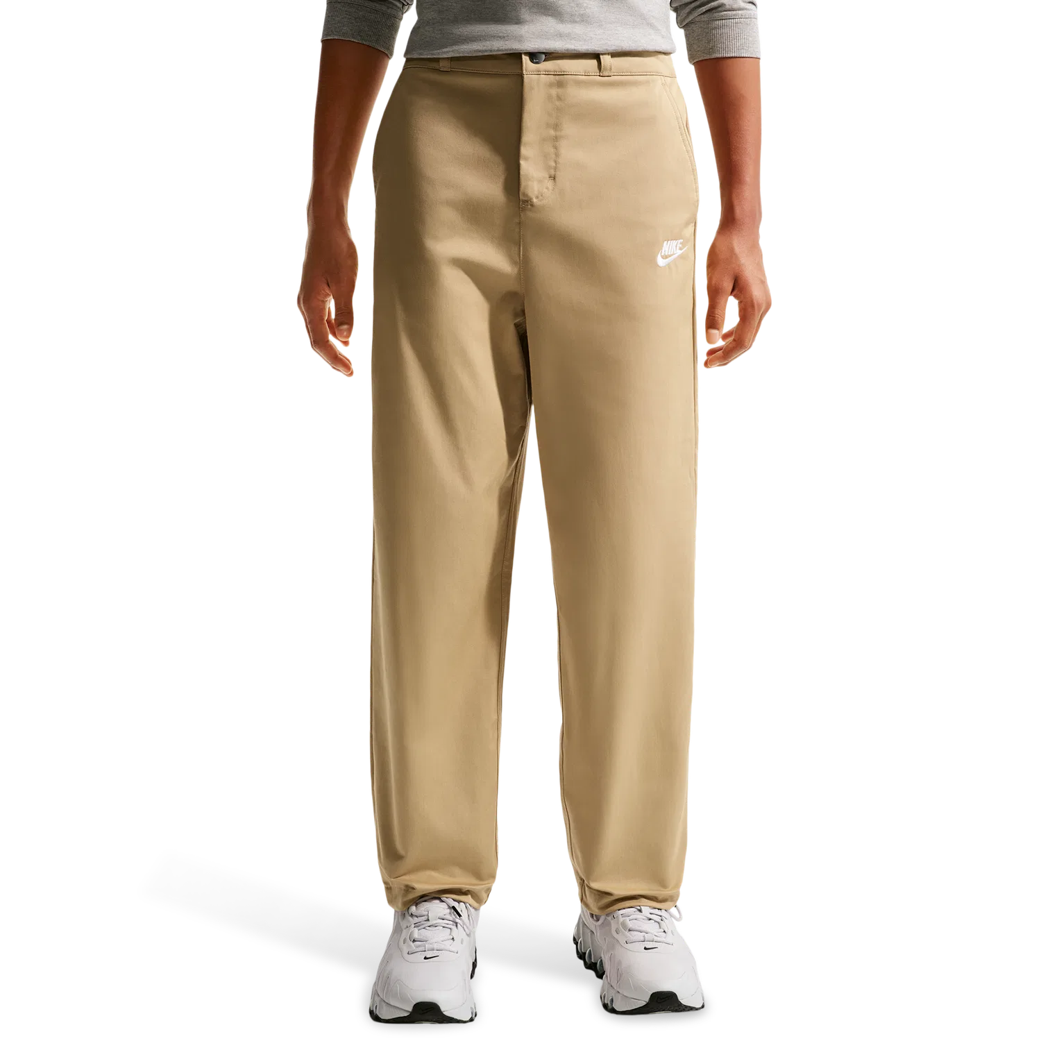Детские брюки для мальчиков с завязками Nike NSW Club Woven Everyday Pant, Parachute Beige/White — фото 4