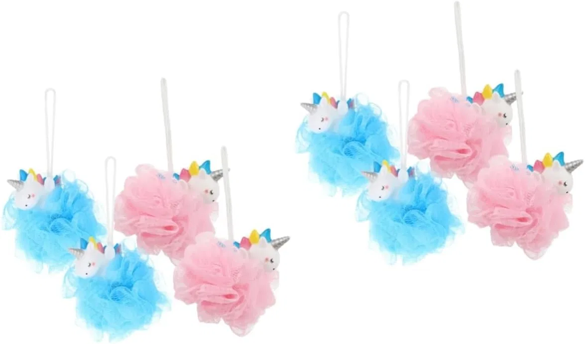 Детская мочалка Unicorn, 8 шт, Healeved, мультиколор