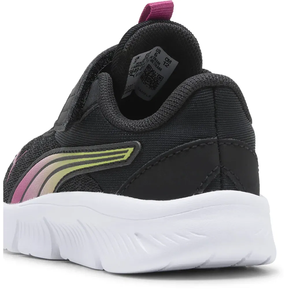 Детские кроссовки для девочек с градиентным принтом FlexFocus Modern Blaze Fade Puma, Black — фото 4
