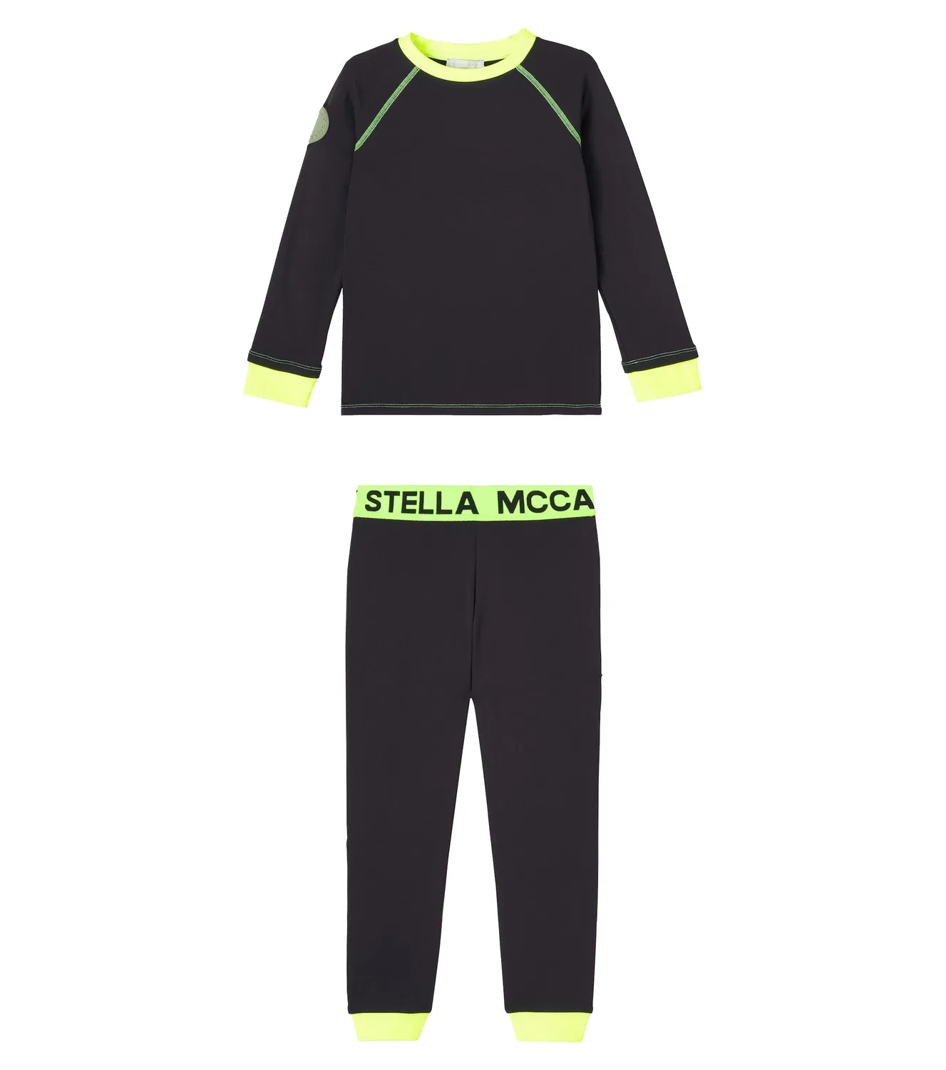 Комплект из толстовки и спортивных брюк Stella Mccartney Kids, черный