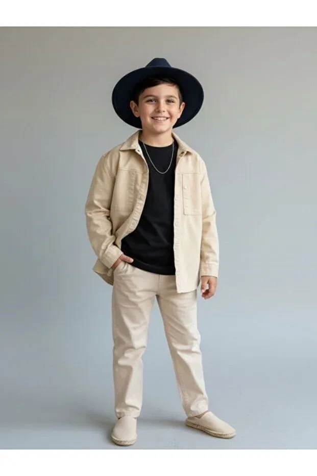 Детская куртка для девочек из габардина Zekids, Yellow — фото 4