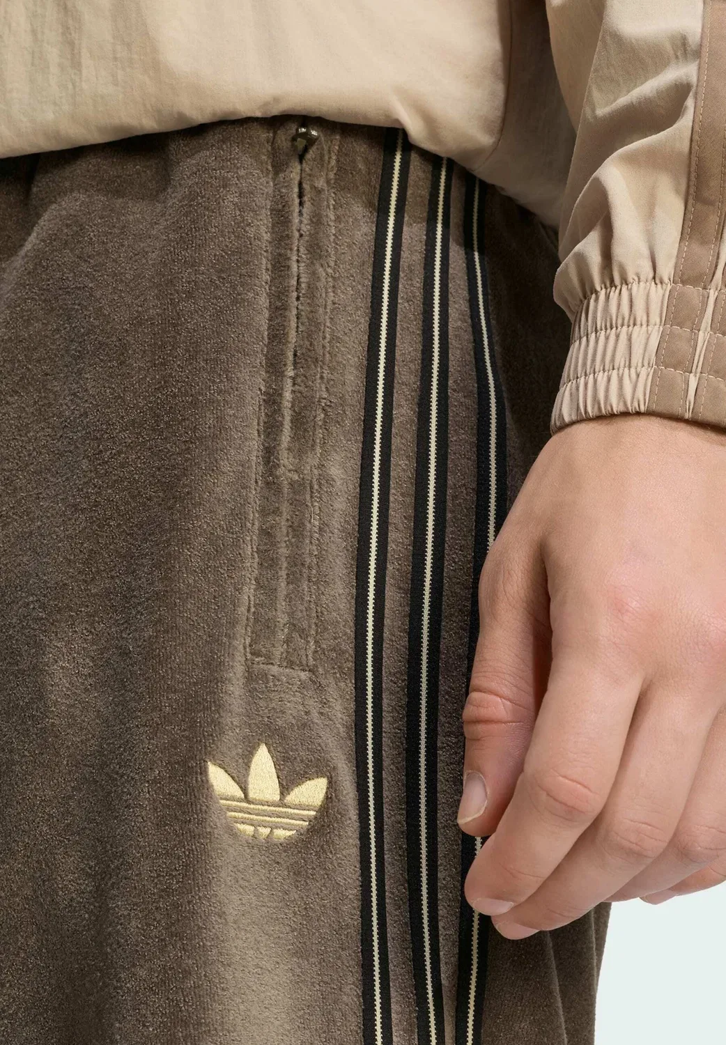 Велюровые спортивные штаны Firebird - брюки от спортивного костюма Adidas Originals, Branch — фото 3