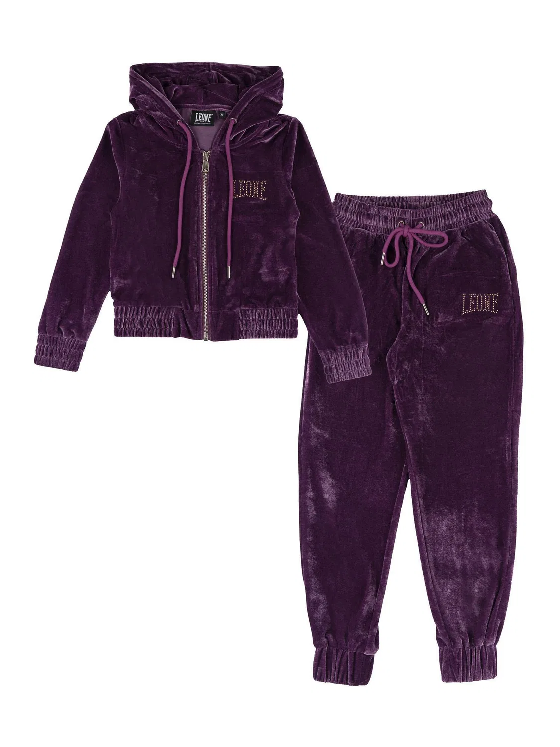 Детский спортивный костюм для девочек с капюшоном Leone 1947 Apparel, Violett Lavendelblau