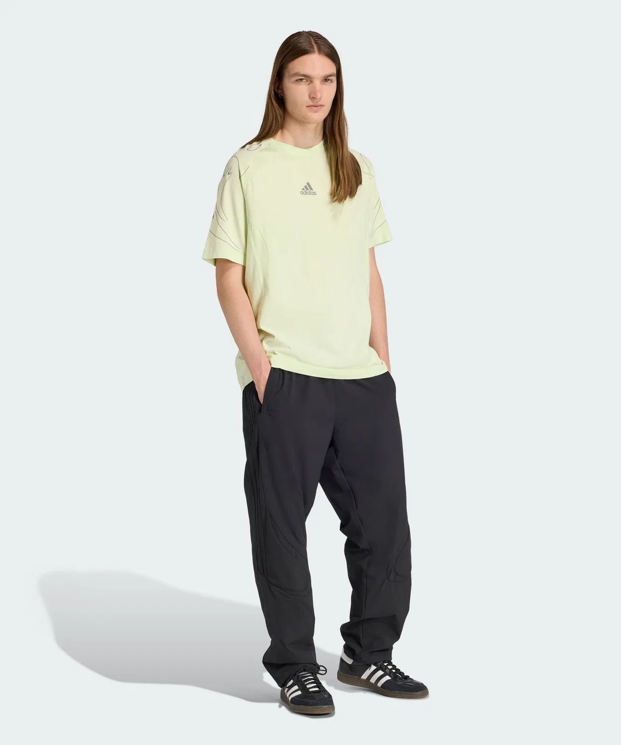 Мужская футболка с графическим принтом Adilenium Team Geist Adidas, Green — фото 3
