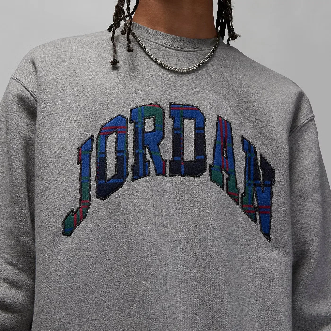 Свитшот с длинным рукавом Air Holiday Fleece Crew Jordan, серый