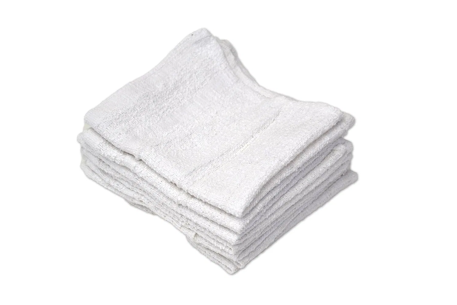Махровое полотенце для лица R&R Value, набор 12 шт, 30,5x30,5 см, White