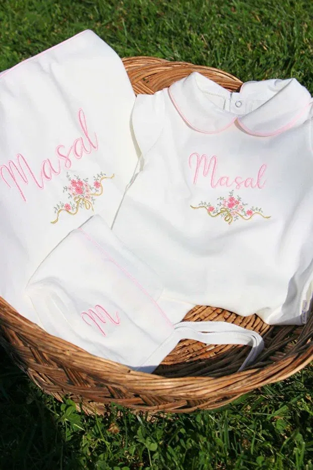 Детский комплект для новорожденных для девочек хлопковый Babiesfirst, White — фото 4