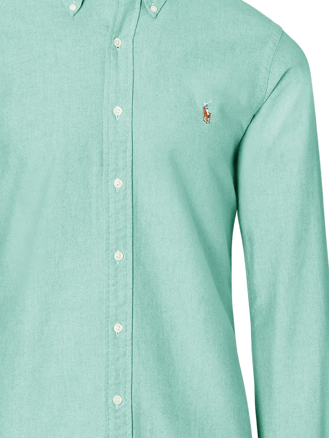 Рубашка с пуговицами, зеленая Polo Ralph Lauren, зеленый — фото 2
