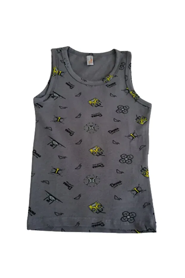 Детский комплект боксеров для мальчиков с принтом Elmas Kids, Smoke Grey — фото 2