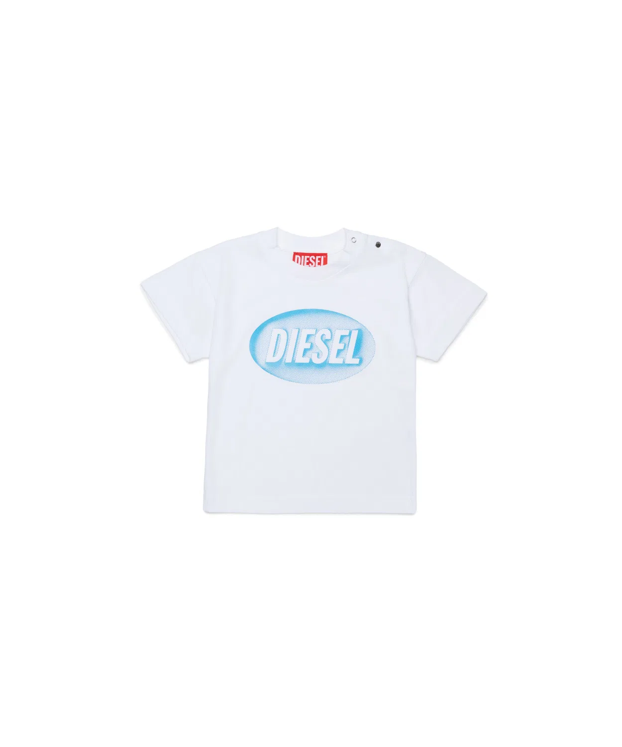 Детская футболка с принтом Baby TDSELB DIESEL, Белый