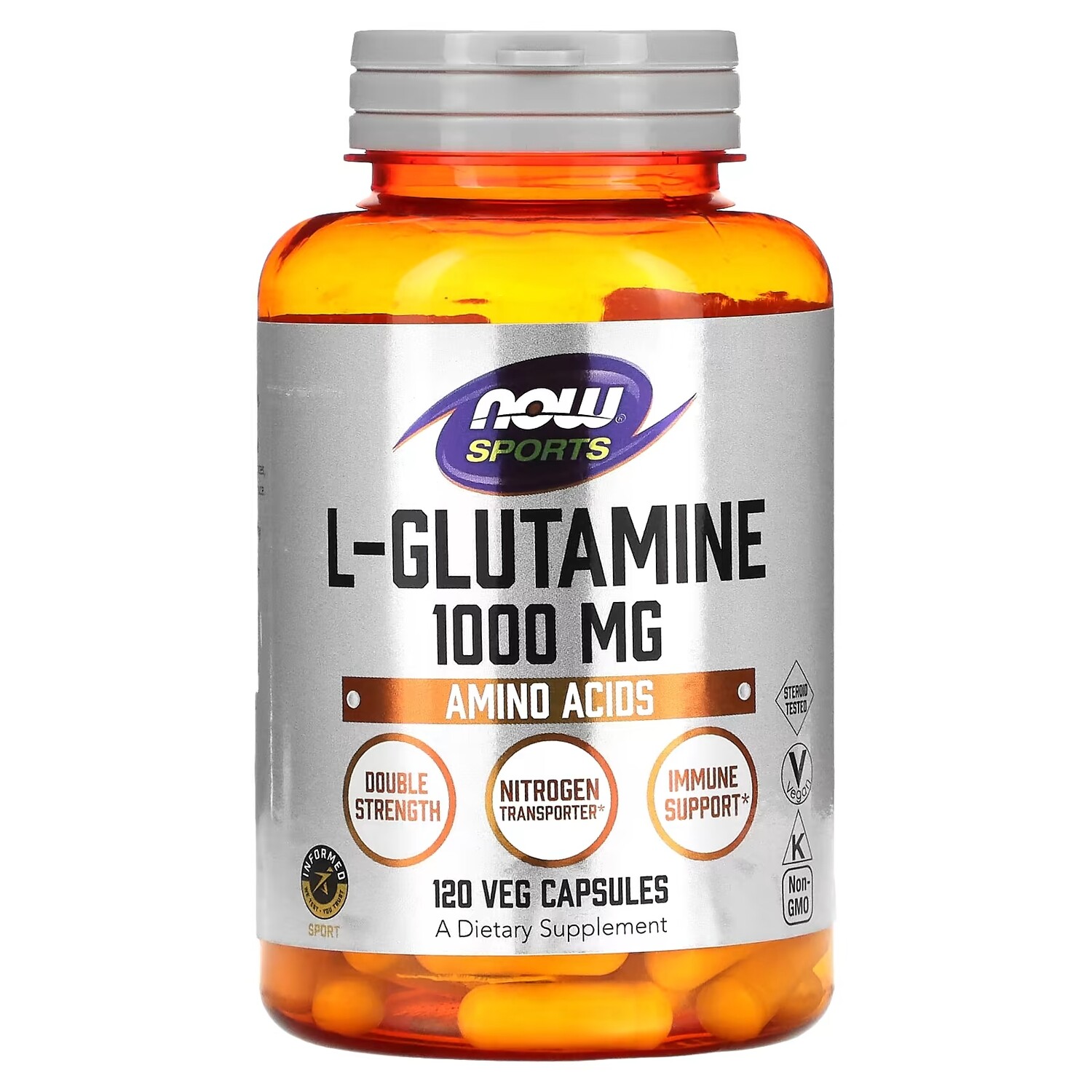 

L-теанин NOW Foods Sports двойная сила, 120 вегетарианских капсул