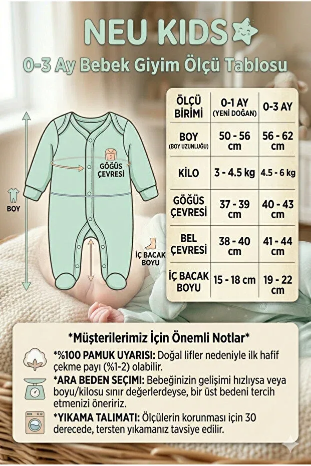 Детский комплект для выписки с принтом сердца 100% хлопок Neu Kids, Beige — фото 3