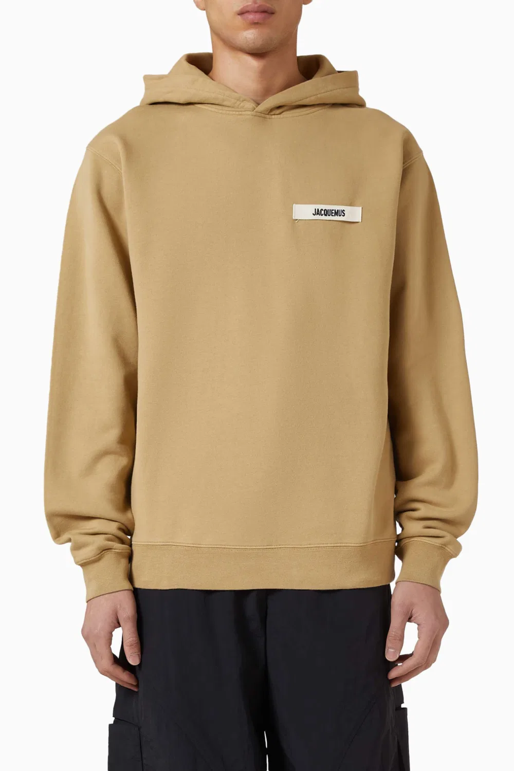 Худи с логотипом на органическом хлопке Jacquemus, нейтральный