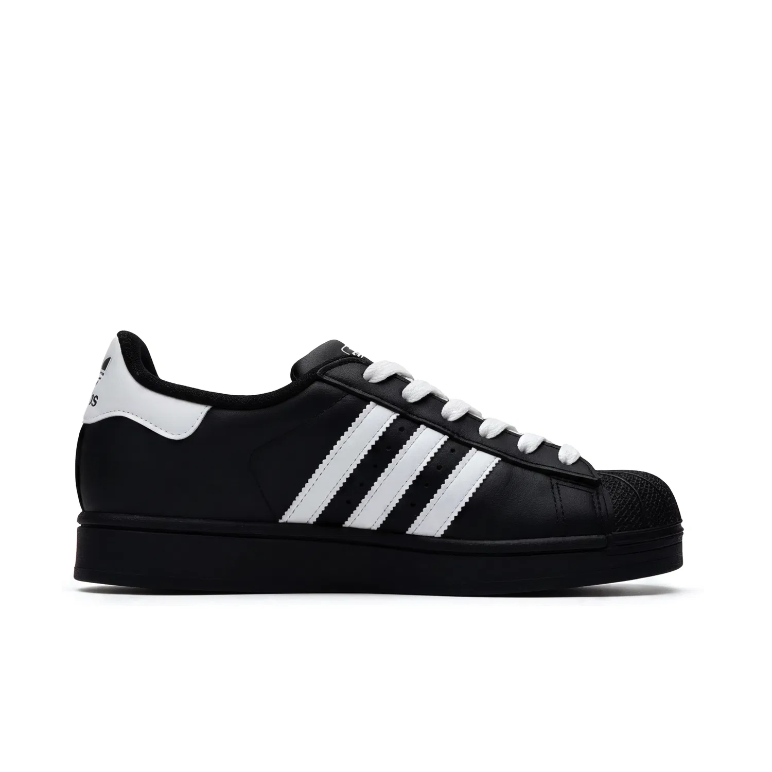 Детские кеды для скейтбординга с принтом кота Superstar 2 Adidas Originals, Black — фото 4