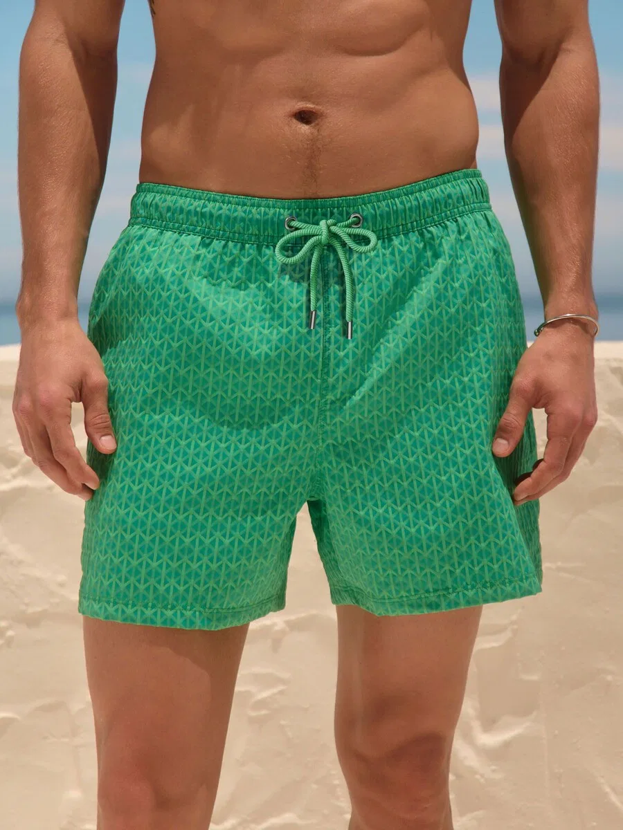 Шорты Next Board Shorts в цвете «травяной зеленый» — фото 2