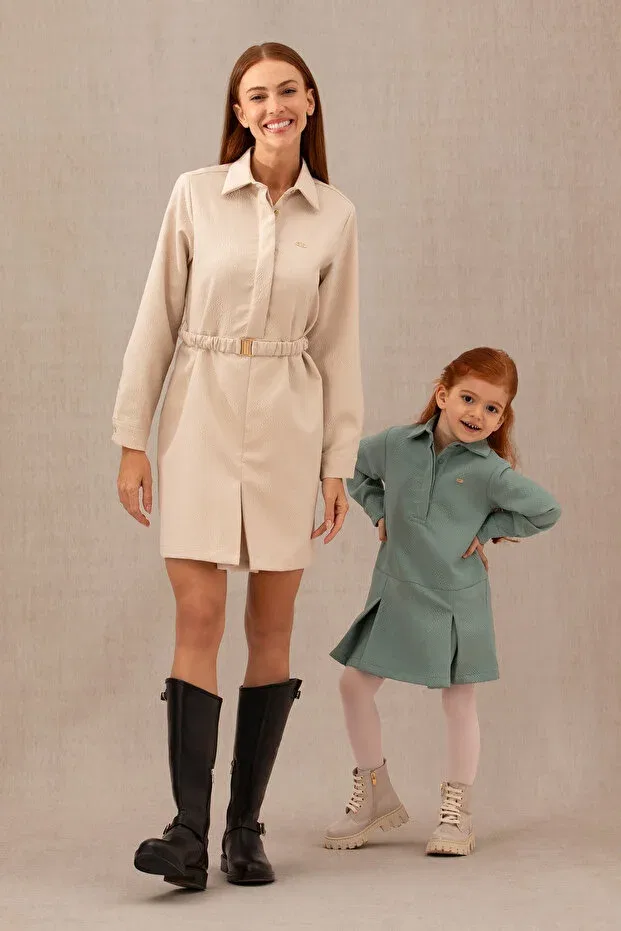 Детское платье для девочек с длинным рукавом Girl'S mint woven dress 50272711 -vr090 U.S. Polo Assn., 992423