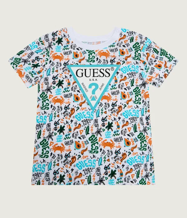 Детский комплект для мальчиков Regular Fit Guess, бежевый — фото 2