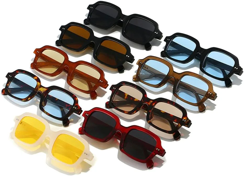 

Женские солнцезащитные очки Jelly Color в стиле панк с заклепками, мужские очки UV400 для занятий спортом на открытом воздухе, бега и езды generic, Leopard Champagne