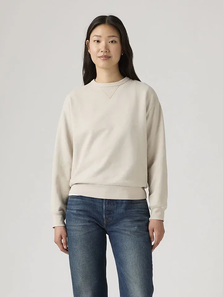 Женский пуловер с пышными рукавами Levi's, Cream