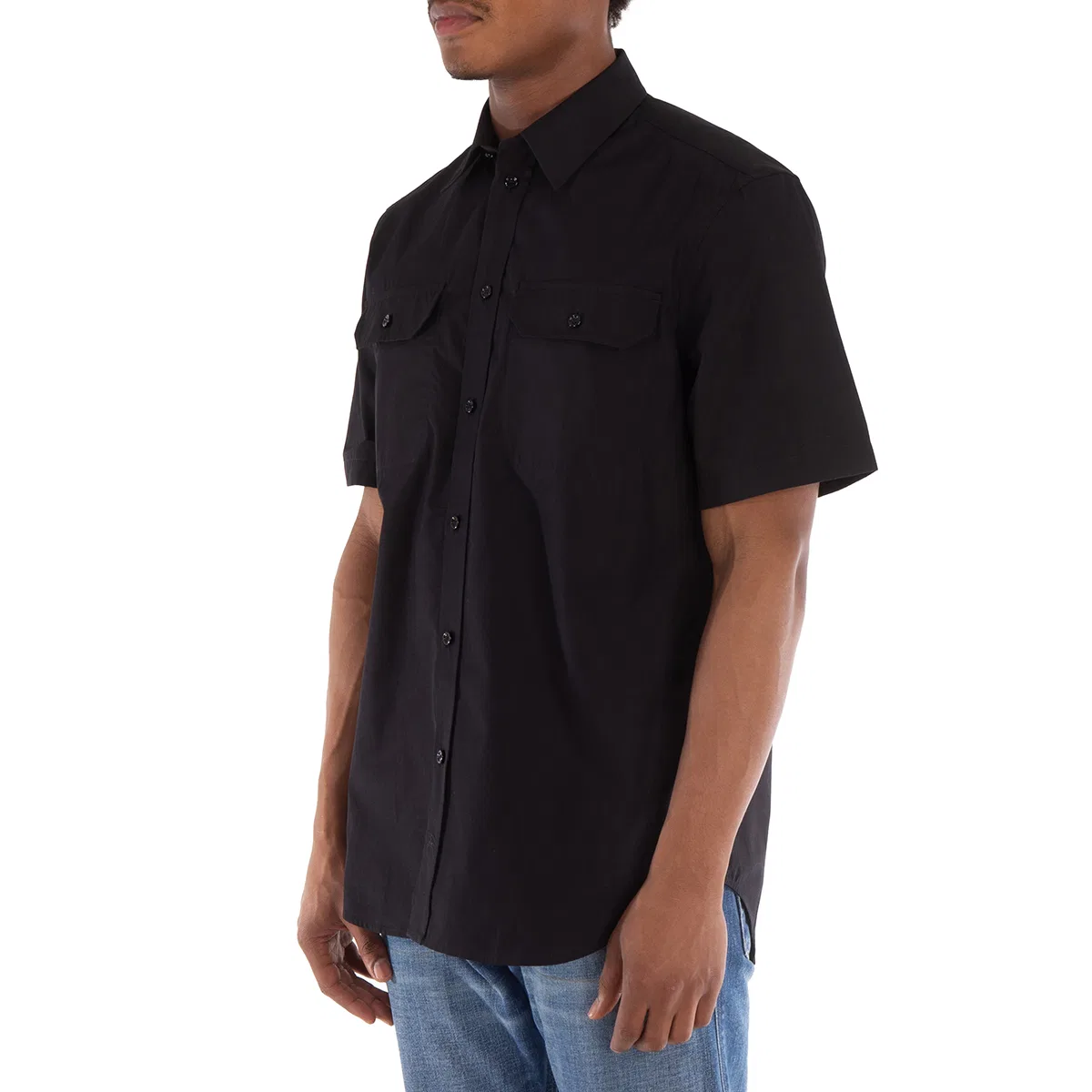 Рубашка с принтом Equestrian Knight Motif Cotton Shirt Burberry, Black — фото 2