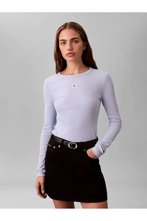Женская футболка с длинным рукавом Calvin Klein, Blue Purple