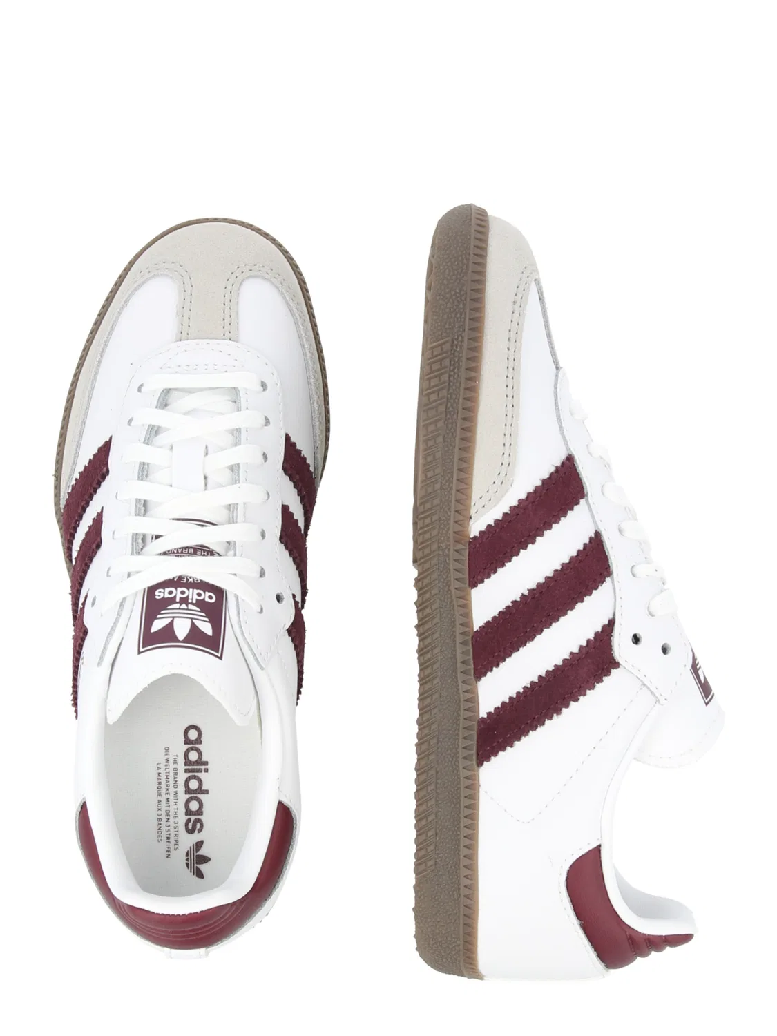 Кроссовки Adidas Originals SAMBA белого цвета — фото 2