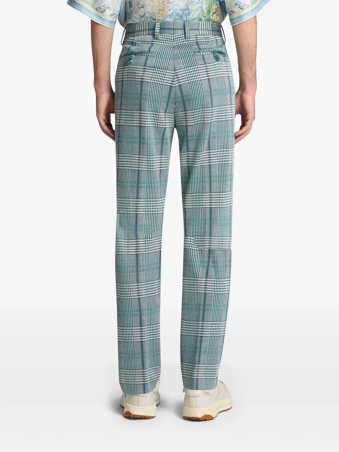Прямые брюки из вискозы и полиамида ETRO, синий — фото 2