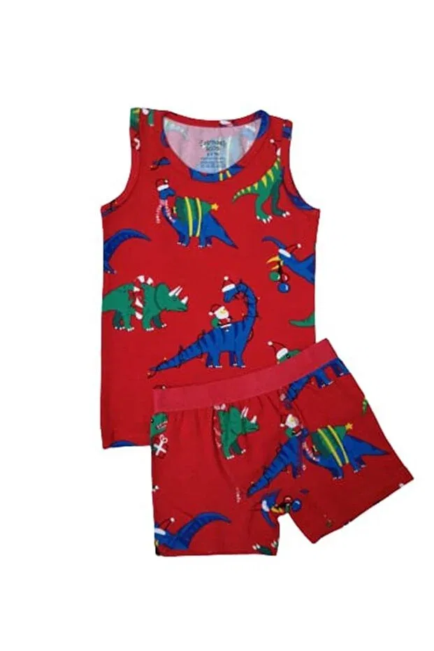 Детский комплект для мальчиков с принтом Elmas Kids, Red