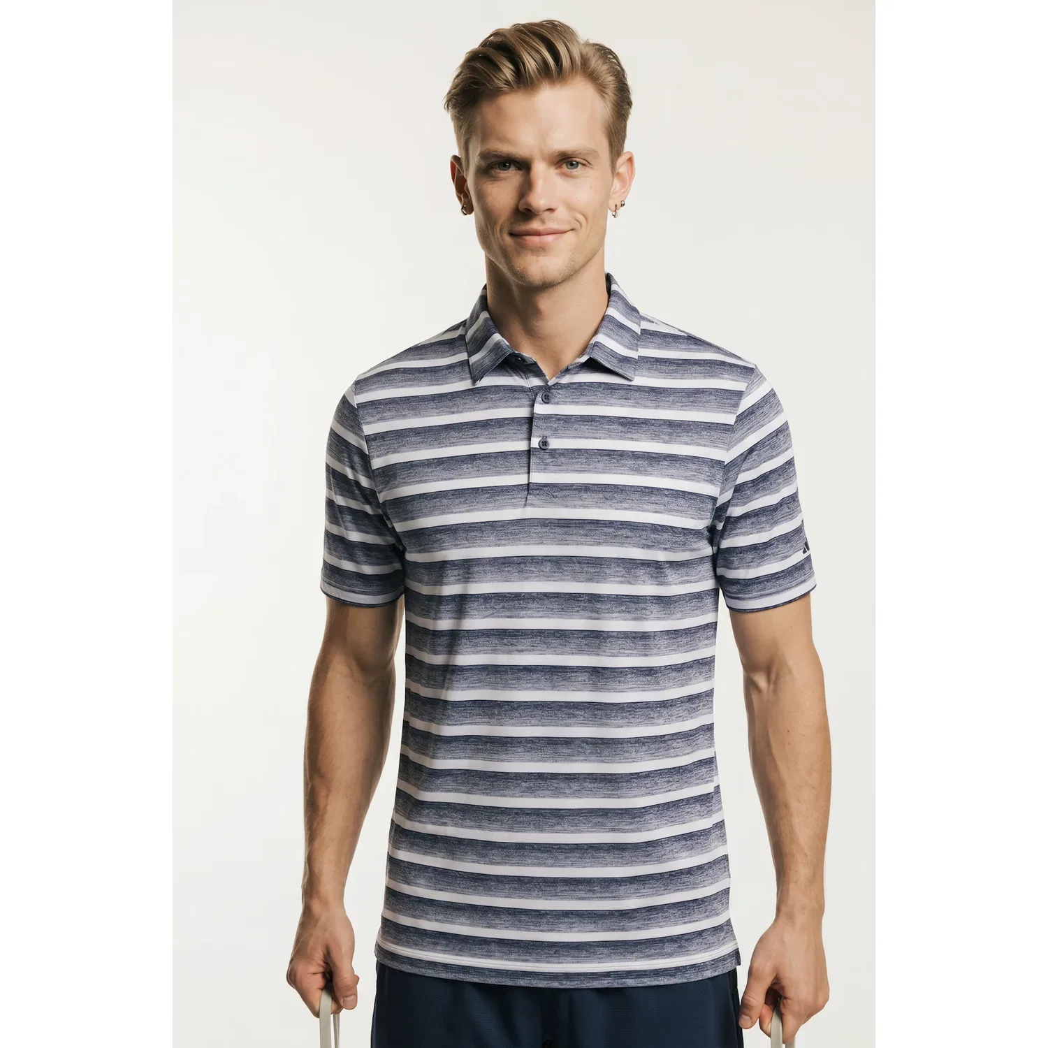 Мужское поло с принтом Adidas Performance, Collegiate Navy/White