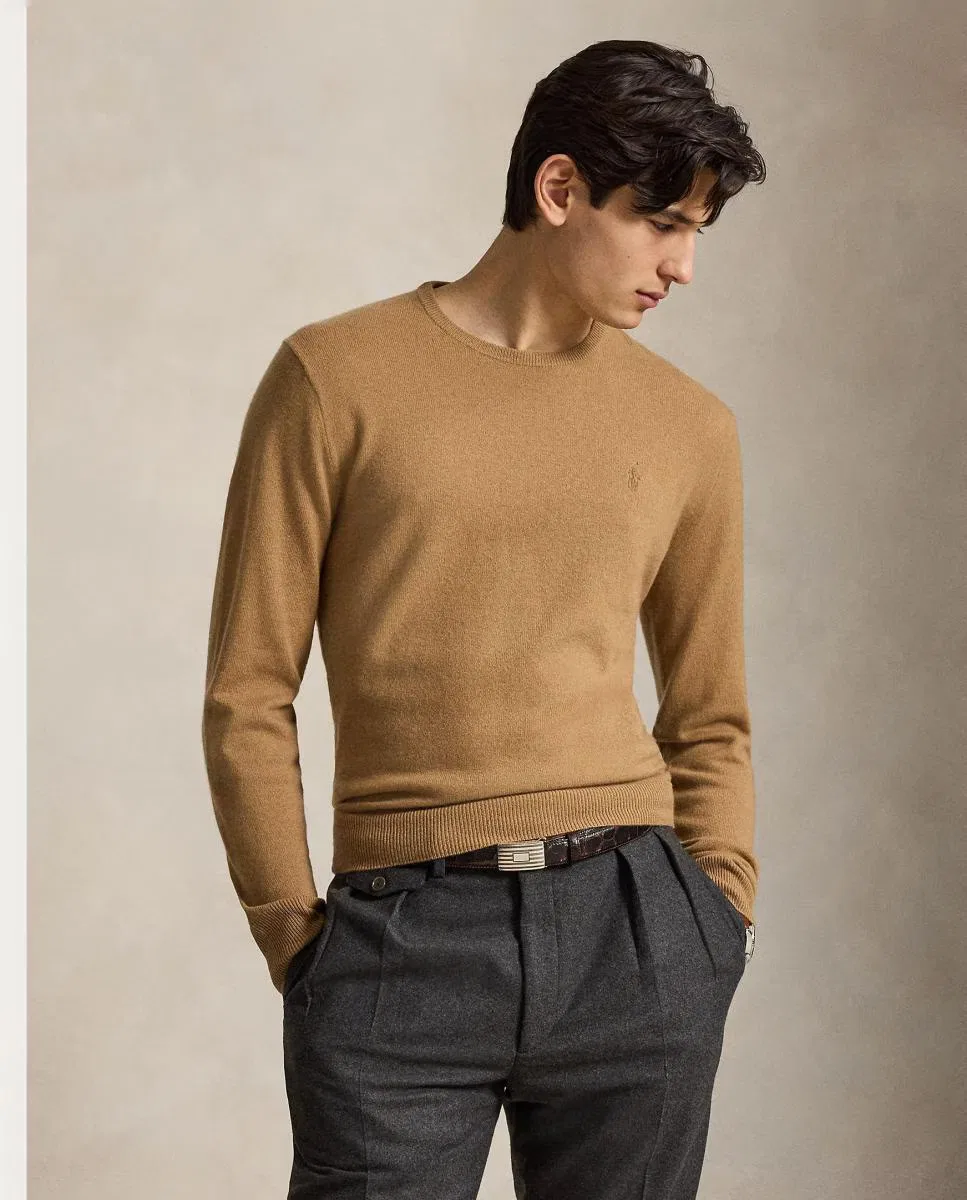 Мужский джемпер, Crouton Tostado Jaspeado, Polo Ralph Lauren, Caramelo