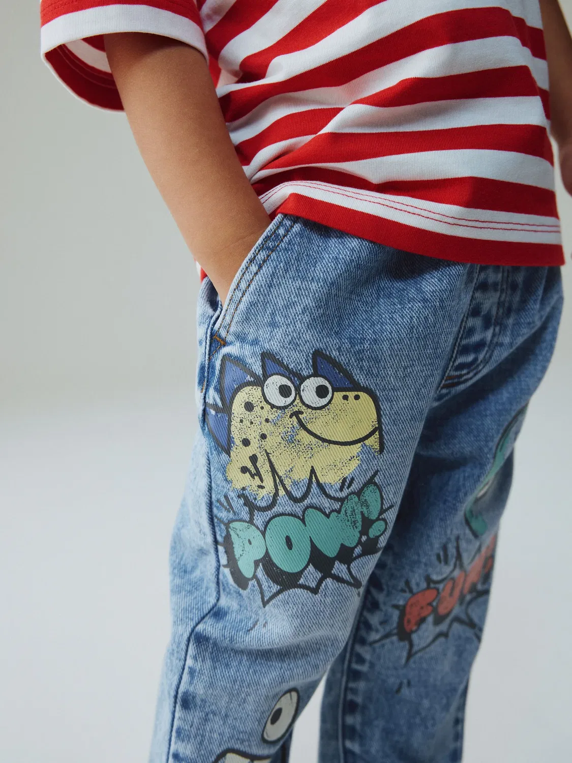 Джинсы свободного кроя, Mid Blue Denim Next — фото 3