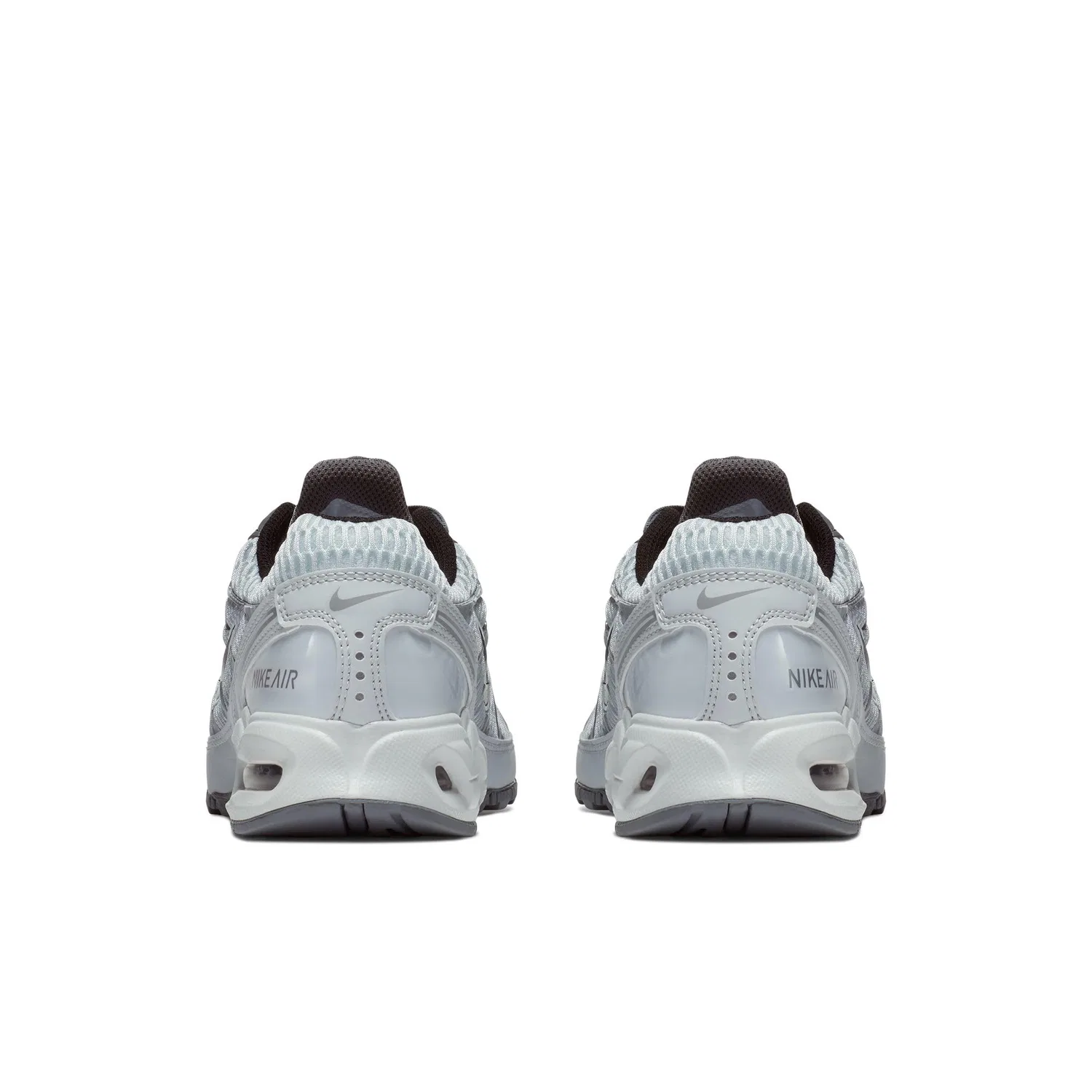 Детские кроссовки для мальчиков с шнуровкой NIKE Air Max Sc, Pure Platinum Black Cool Grey — фото 4
