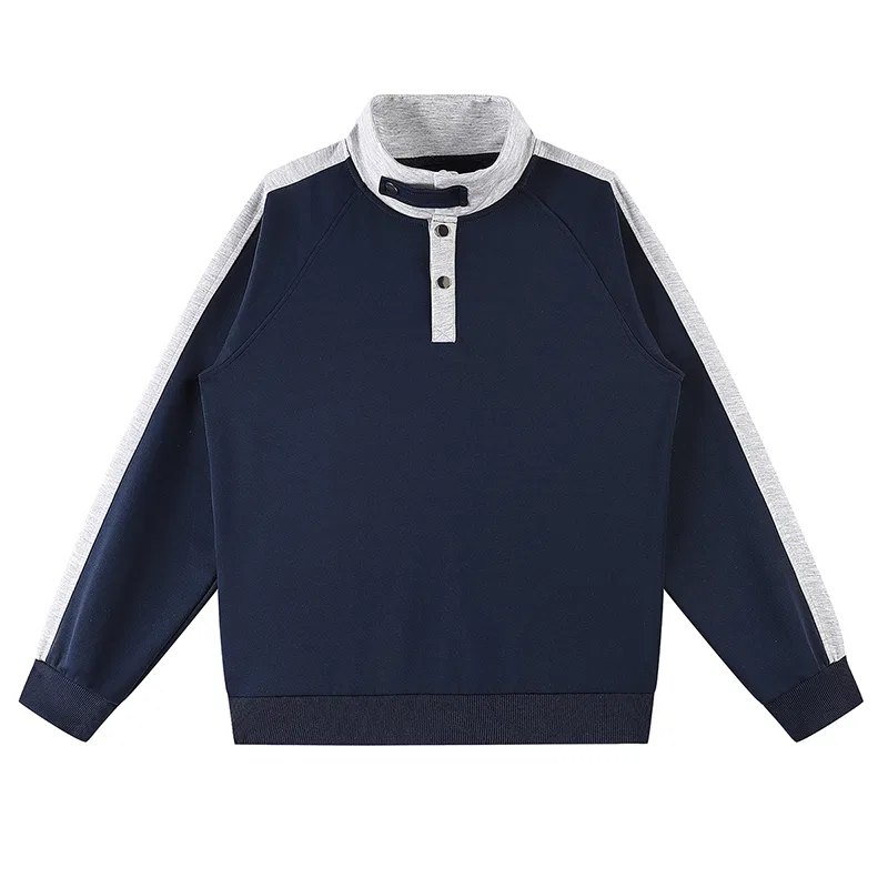 Детский свитшот с воротником-стойкой JEEP SPIRIT, Navy Blue