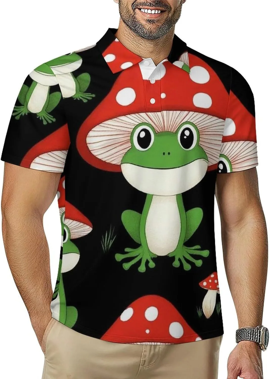 

Мужская футболка-поло Casual Button с влагоотводящим эффектом Meaudiwes