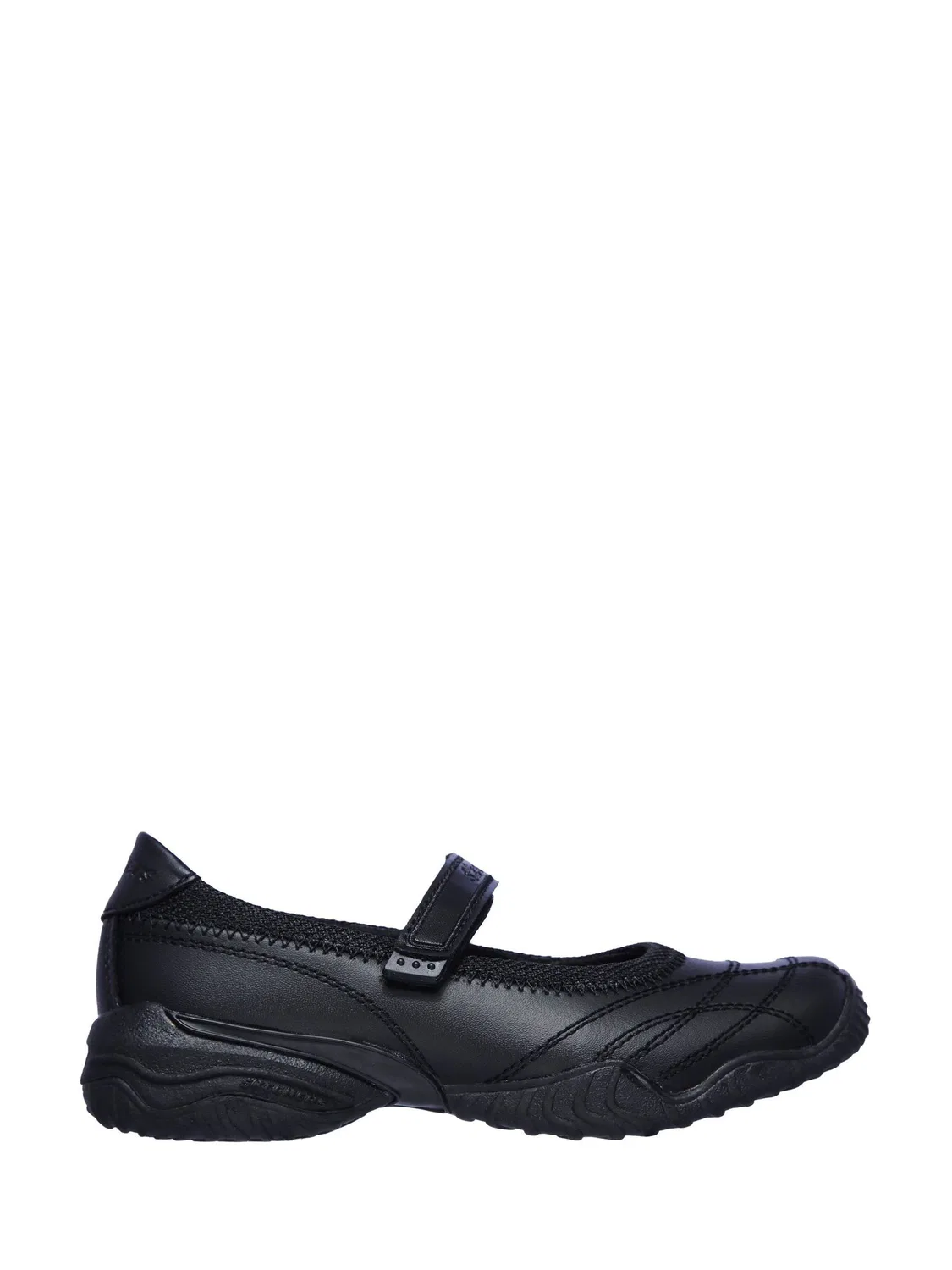 Туфли черные, кожаные, модель Velocity Pouty Skechers, черный