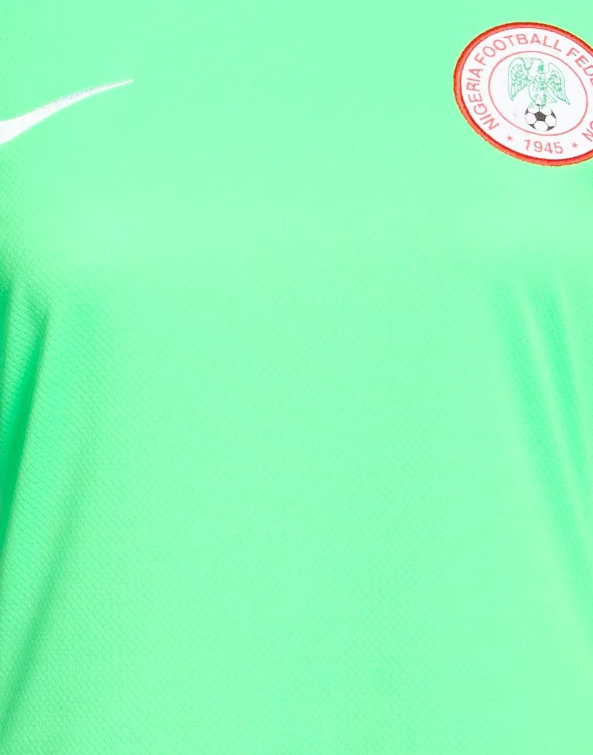 Женская футболка с принтом X Nigerian Football Federation Nike, салатовый — фото 4