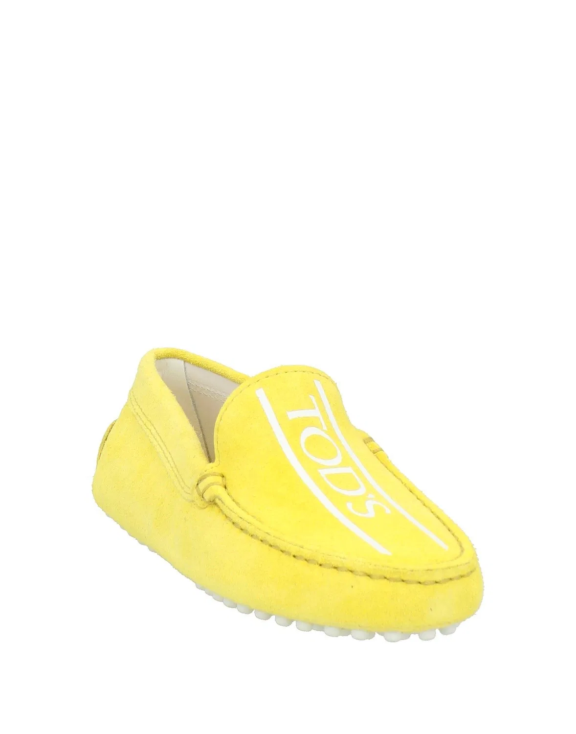 Детские лоферы для мальчиков замшевые с принтом Tod'S, салатовый — фото 2