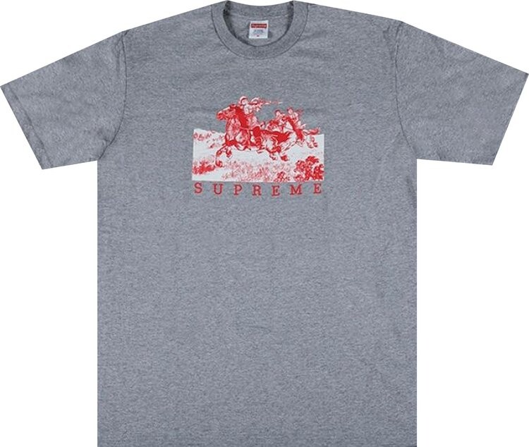 

Футболка Supreme Riders Tee 'Heather Grey', серый