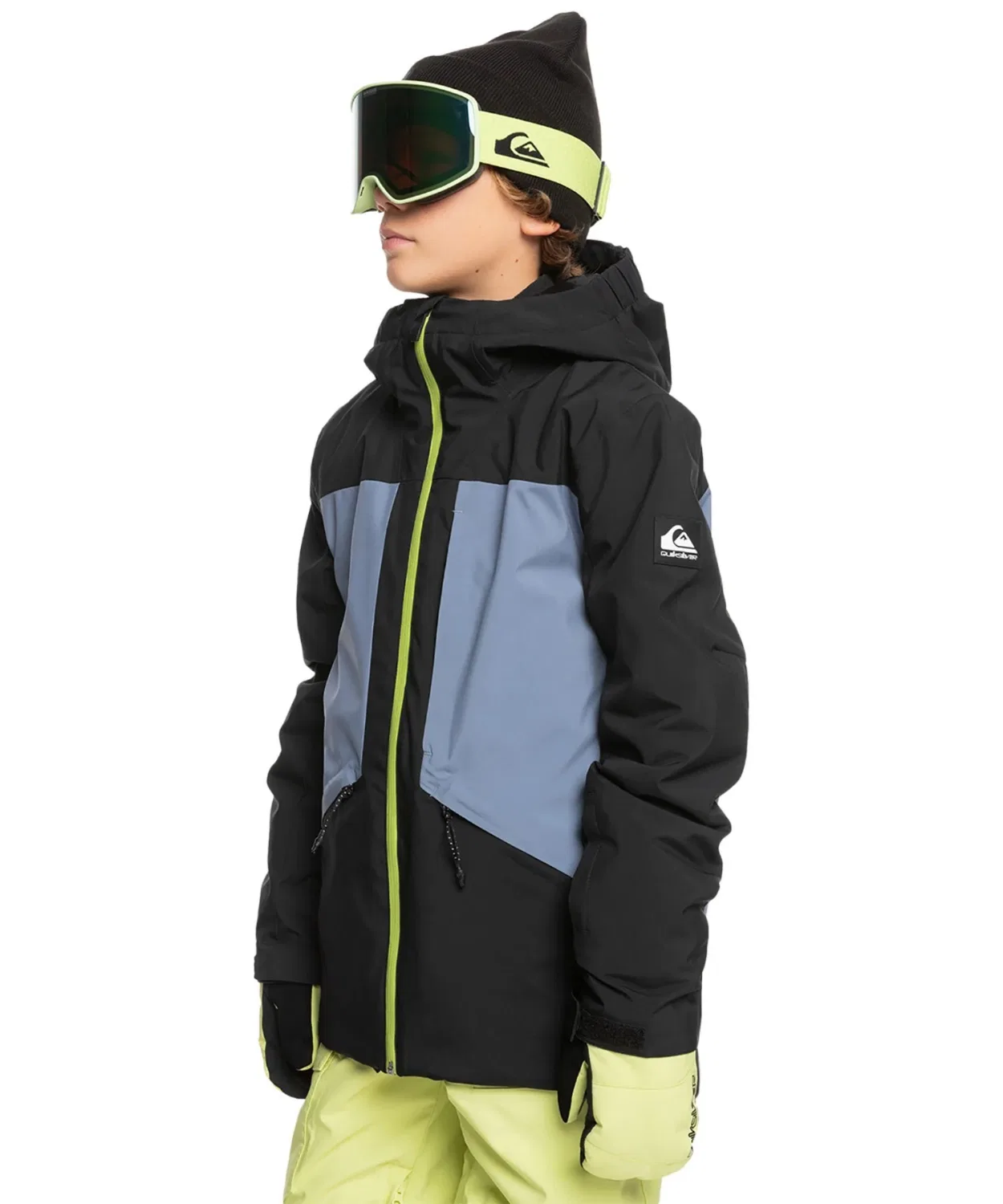 Детская горнолыжная куртка с водоотталкивающей пропиткой Quiksilver AMBITION YOUTH JK, Khaki — фото 4