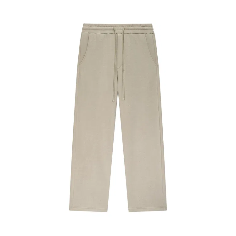 Детские спортивные штаны на завязке с начесом Nice Rice, Apricot Gray
