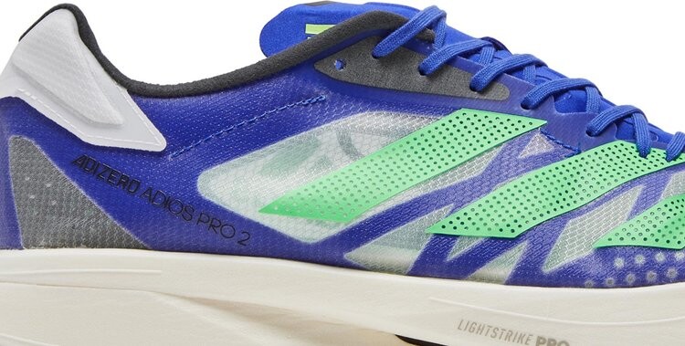 Кроссовки Adidas Adizero Adios Pro 2 'Sonic Ink Screaming Green', фиолетовый — фото 3