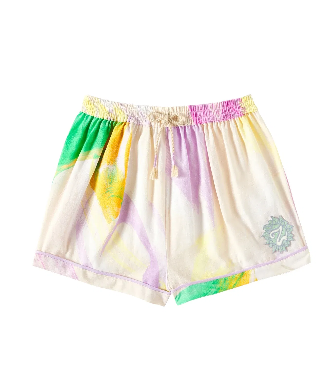 Шорты хлопковые Zimmermann Kids, черный