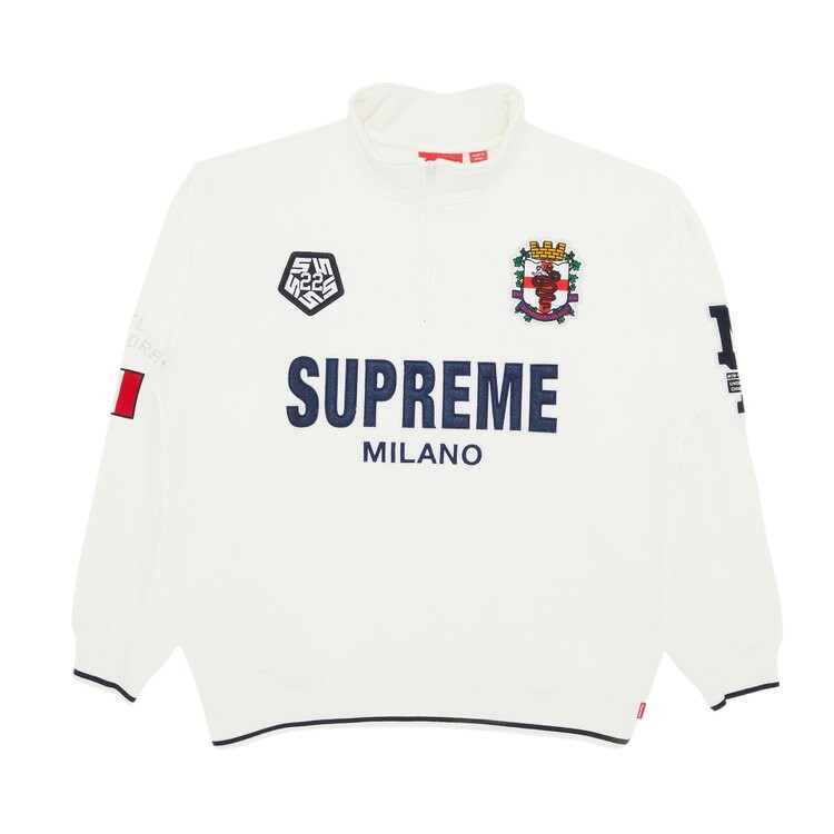 

Пуловер Supreme Milano Half Zip Pullover 'White', белый