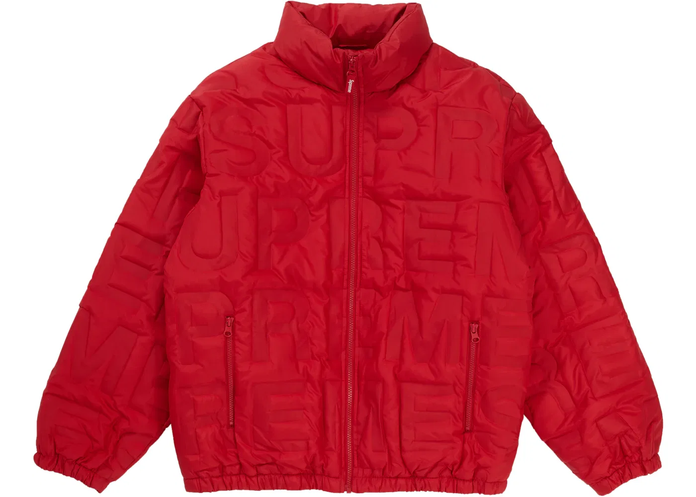 Мужская куртка пуховая с принтом Supreme Jacket, Red