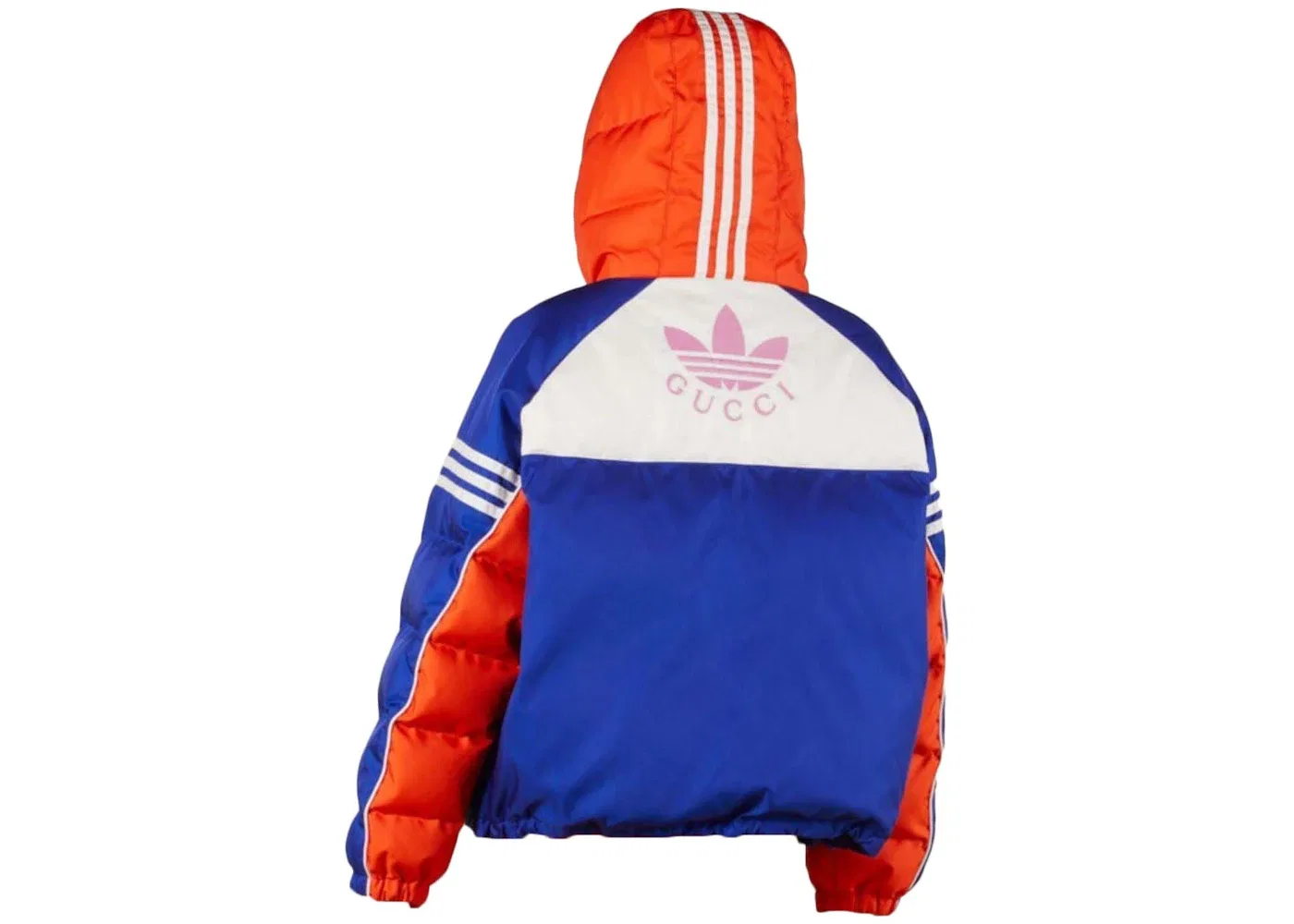 Женская куртка с принтом Gucci x Adidas Jacket Gucci, Blue/White/Orange — фото 2