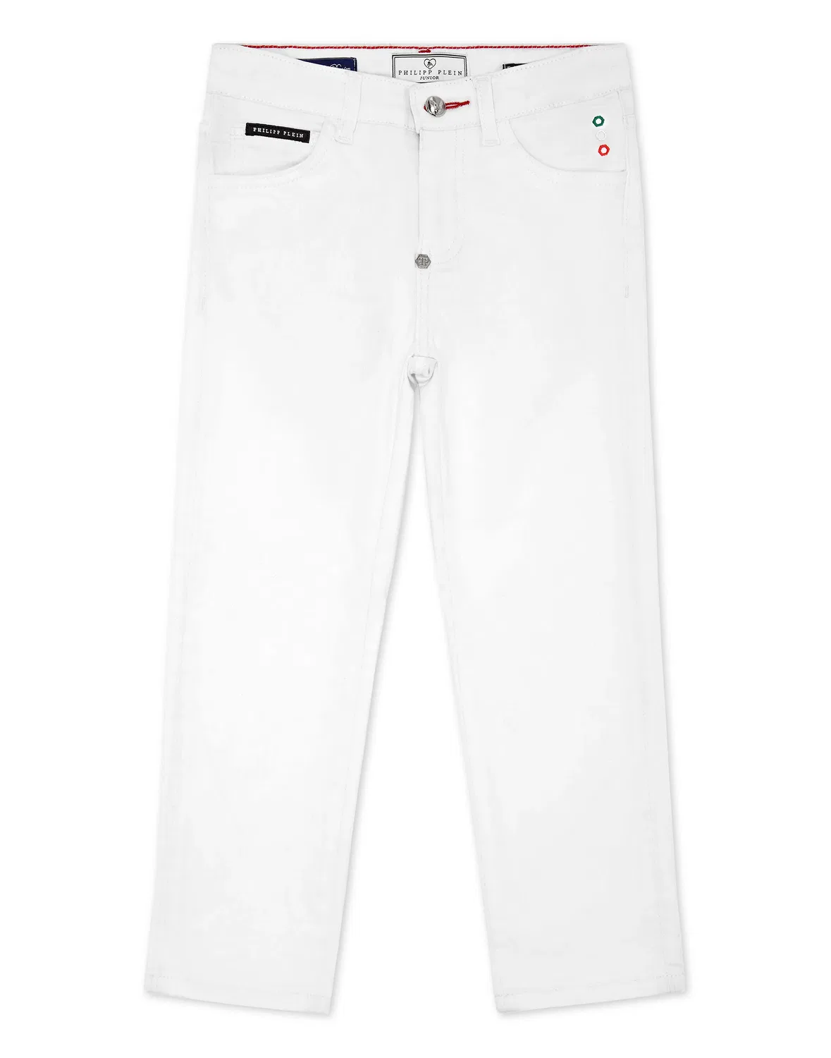 Детские джинсы прямого кроя с пятью карманами Denim Trousers Regular Fit PHILIPP PLEIN, Summersnow